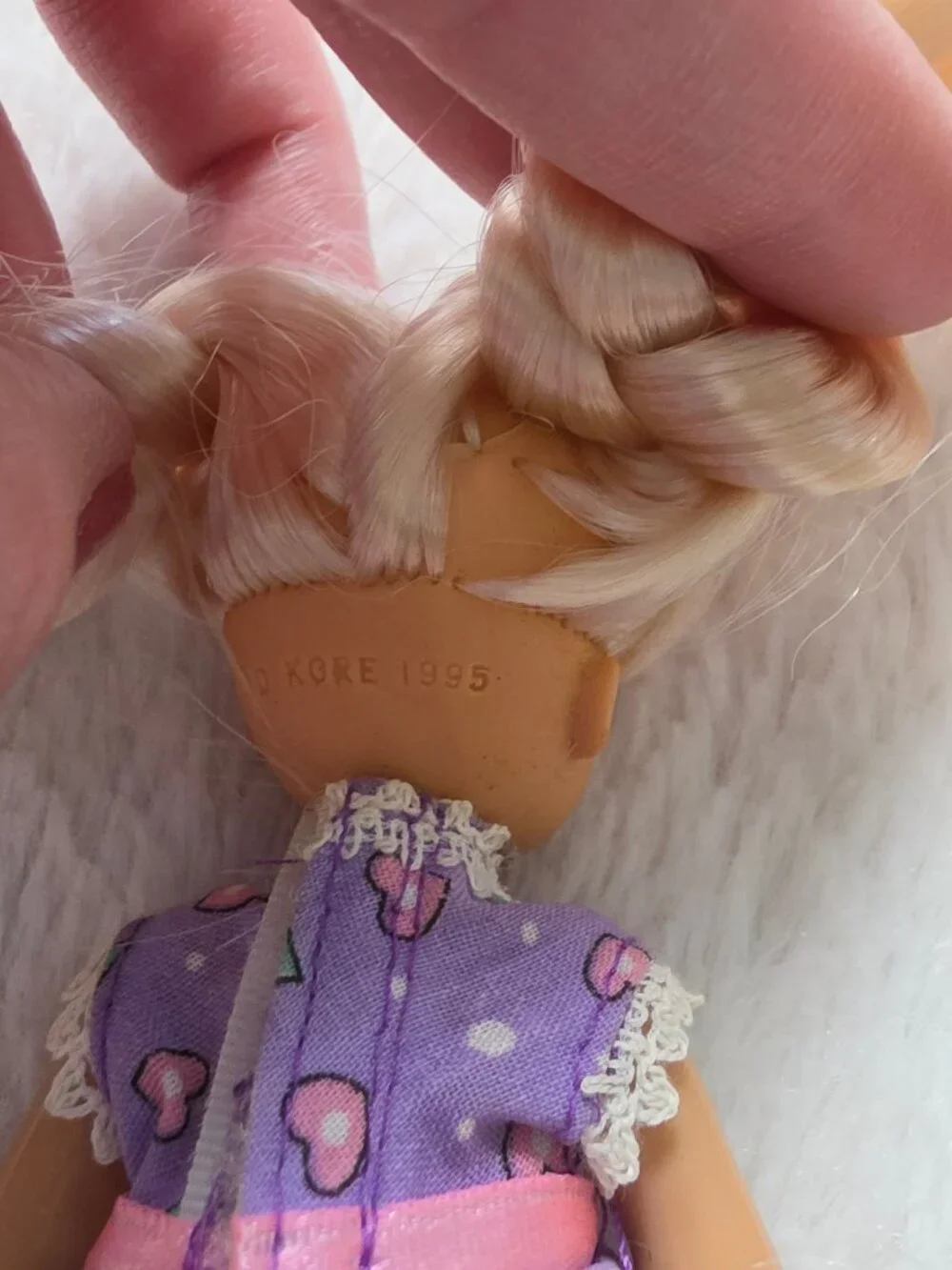 Vintage Kid Kore Dolls 1990s Lot Big Fashion Doll & Little Sister in Romper